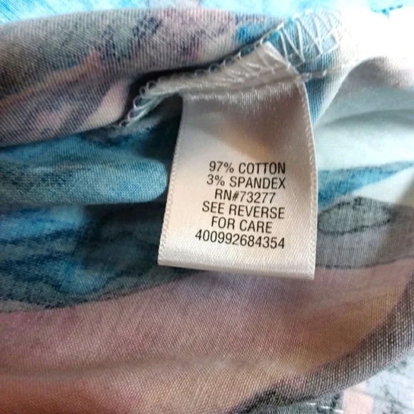 Dana Buchman Women's Bold Floral Print Button Front Shirt - Picture 3 of 4